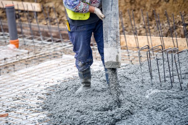 Cabin Foundation Pouring in Sparks